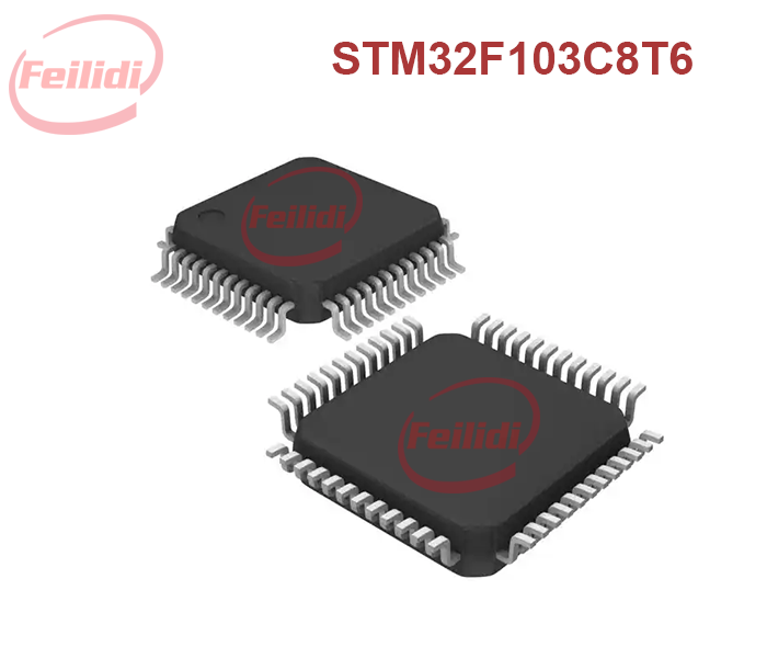 ARM Cortex-M3 STM32 F1 Microcontroller 32-Bit 72MHz 64kB FLASH LQFP48 STM32F103C8T6